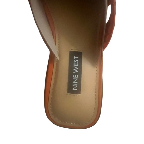 Nine West Olson 3 Slide Sandals Women’s Size 6 *Bright Orange* NEW With Box - Picture 3 of 13